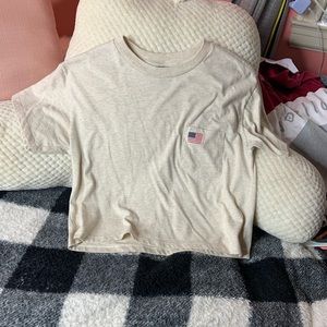 American flag crop top